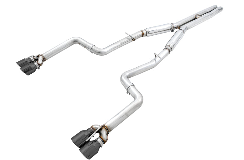 AWE Tuning 2015+ Dodge Challenger 6.4L/6.2L SC Track Edition Exhaust - Quad Diamond Black Tips