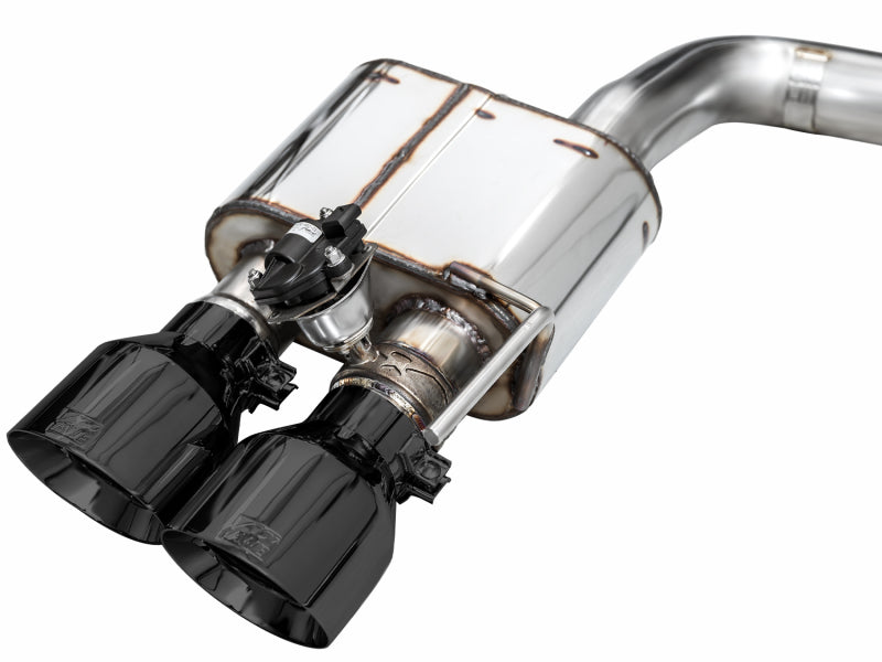 AWE 2024 Ford Mustang Dark Horse S650 RWD SwitchPath Cat-Back Exhaust w/ Quad Diamond Black Tips
