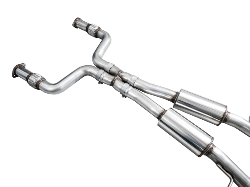 AWE Tuning 2023 Nissan Z RZ34 RWD Track Edition Cat-Back Exhaust System w/ Chrome Silver Tips