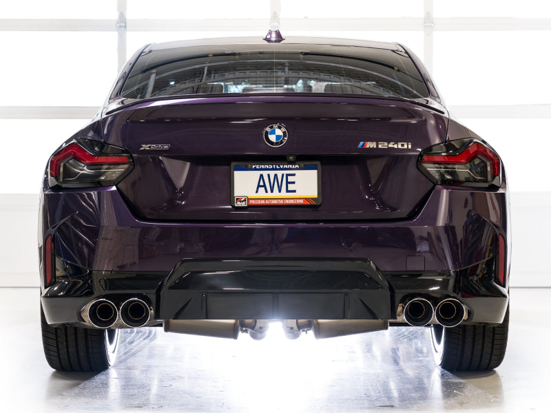 AWE Tuning 22-26 BMW M240i (G42) Touring Edition Exhaust - Chrome Silver Tips