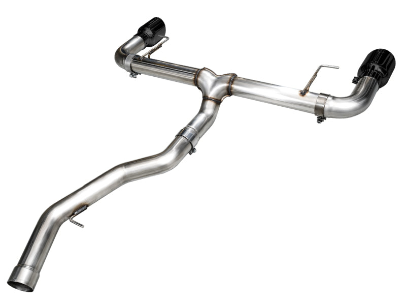 AWE Tuning 19-23 BMW 330i / 21-23 BMW 430i Base G2X Track Edition Axle-Back Exhaust - Diamond Black