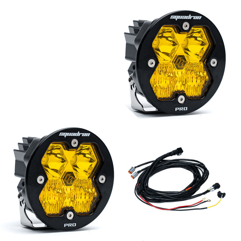 Baja Designs Squadron-R 2.0 Pro LED Driving/Combo (Pair) - Baja Amber