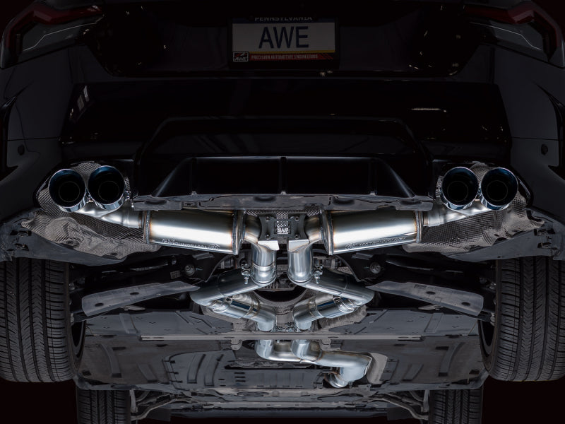 AWE Tuning 22-26 BMW M240i (G42) Touring Edition Exhaust - Chrome Silver Tips