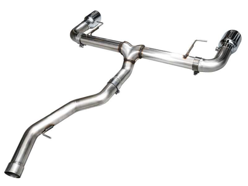 AWE Tuning 19-23 BMW 330i / 21-23 BMW 430i Base G2X Track Edition Axle-Back Exhaust - Chrome Silver