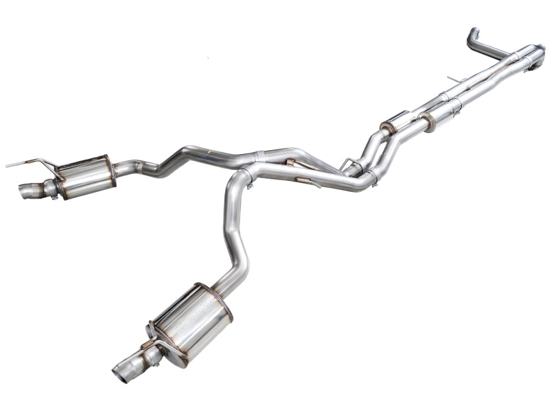 AWE Tuning 2021+ Cadillac Escalade 6.2L ESV 0FG Dual Exit Exhaust System (Reuses OE Tips)