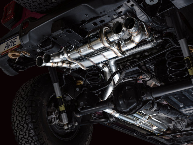 AWE Tuning 21+ Wrangler 392 Switchpath Cat-Back Exhaust- Quad BashGuards