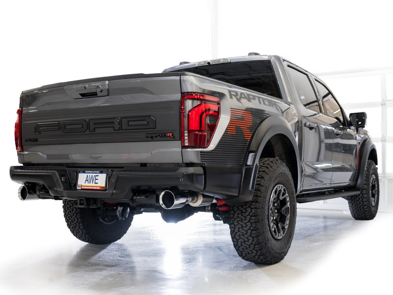 AWE Tuning Gen 3 Raptor R SwitchPath Exhaust - Chrome Silver Tips