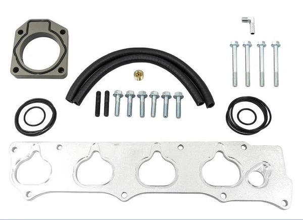 PRL Honda / Acura K24Z RBC / RRC Intake Manifold Adapter Flange & Stock Throttle