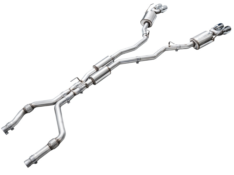 AWE Tuning 20-25 (Only Certain 2026 Models) Ford Explorer ST Touring Ed. Exhaust w/Chrome Silv Tips