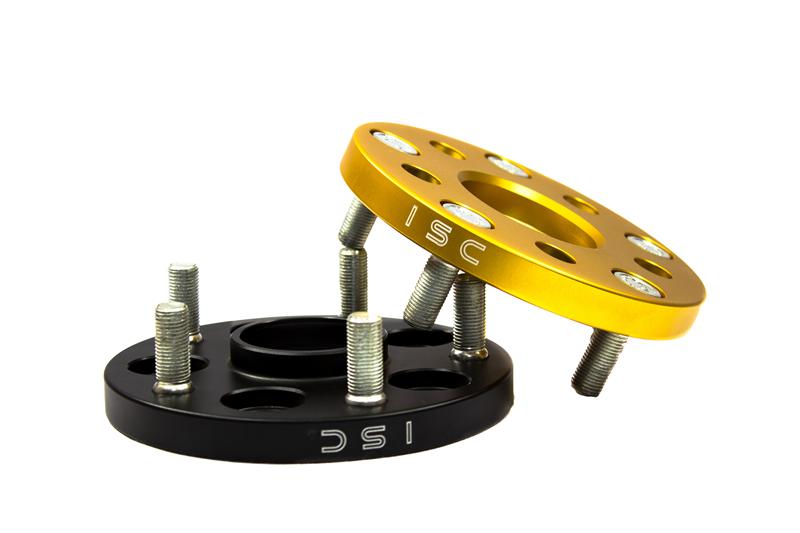 ISC Suspension 5x100 Hub Centric Wheel Spacers 25mm Black (Pair)