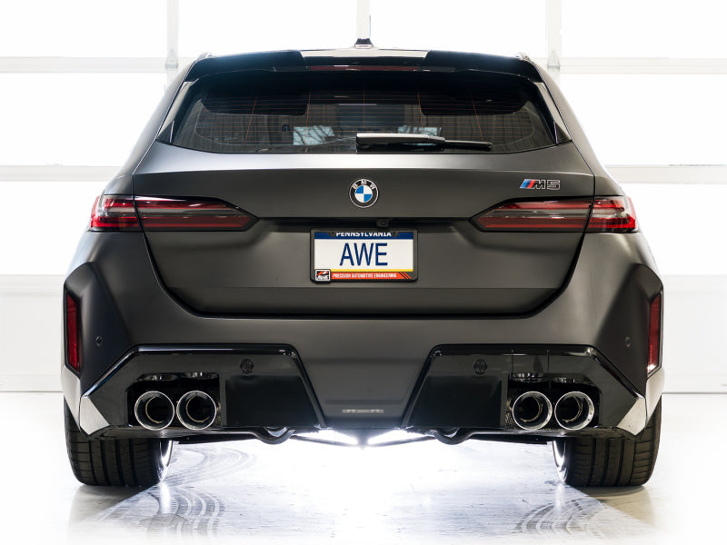 AWE Tuning BMW G90/G99 M5 Touring Edition Cat-Back Exhaust - Chrome Silver Tips
