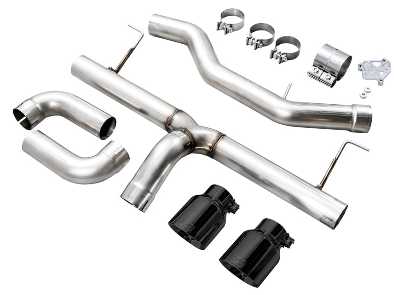 AWE Tuning 19-23 BMW 330i / 21-23 BMW 430i Base G2X Track Edition Axle-Back Exhaust - Diamond Black