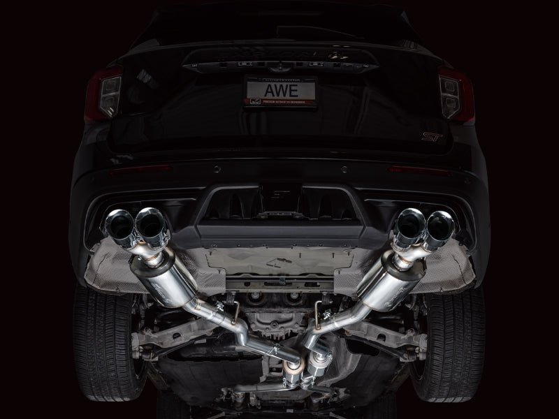 AWE Tuning 20-25 (Only Certain 2026 Models) Ford Explorer ST Touring Ed. Exhaust w/Chrome Silv Tips