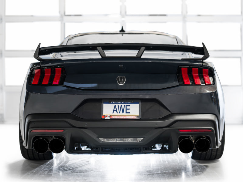 AWE 2024 Ford Mustang Dark Horse S650 RWD SwitchPath Cat-Back Exhaust w/ Quad Diamond Black Tips