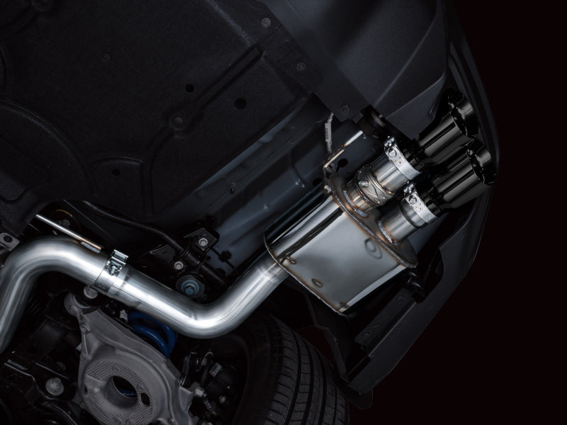 AWE 2024 Ford Mustang GT Fastback S650 RWD SwitchPath Cat-Back Exhaust w/ Quad Diamond Black Tips