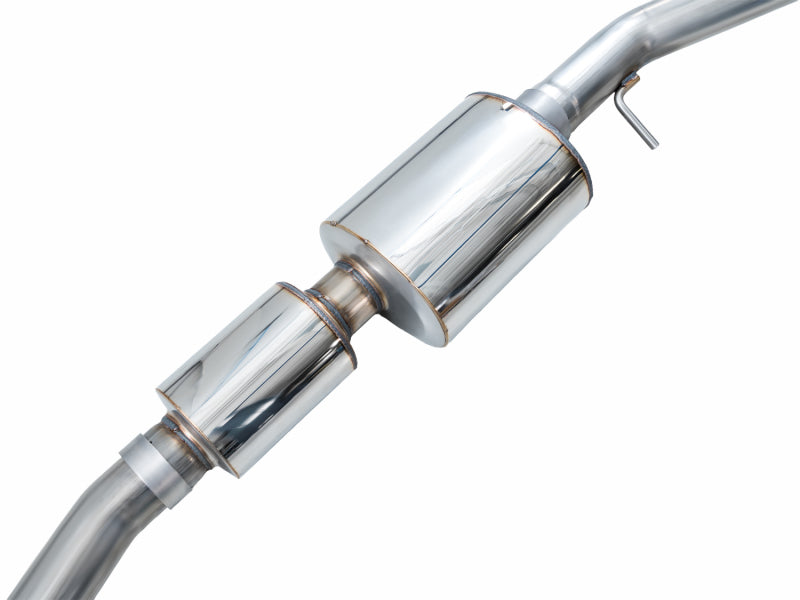 AWE Tuning 2021+ GMC Tahoe/Yukon 5.3L 0FG Split Rear Exit Catback Exhaust - Quad Chrome Silver Tips