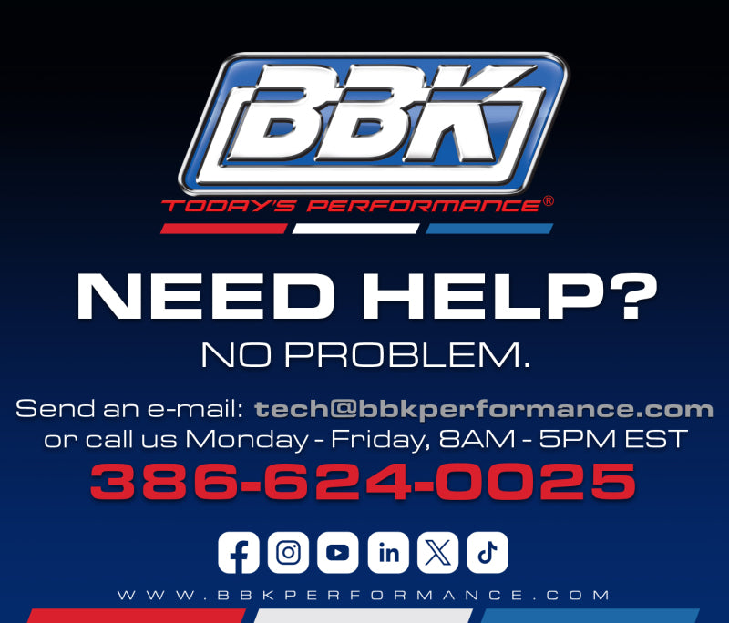 BBK 2-1/2in Universal Flared Exhaust Flow Tubes