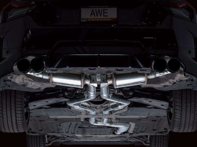 AWE Tuning 22-26 BMW M240i (G42) Touring Edition Exhaust - Diamond Black Tips
