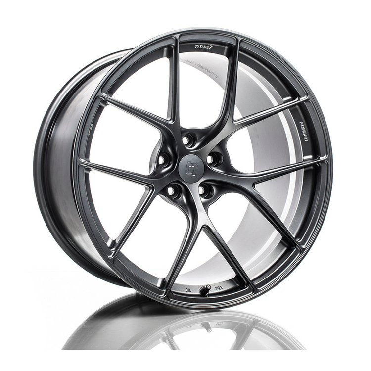 TITAN 7 WHEELS T-S5 18x9.0 5-108 +38ET (SATIN TITANIUM)