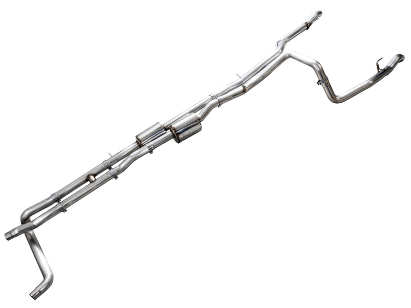 AWE Tuning 4th Gen GM 1500 6.2L Cat-Back Split Rear Exit (w/ Bumper Cutouts) - OE Tips