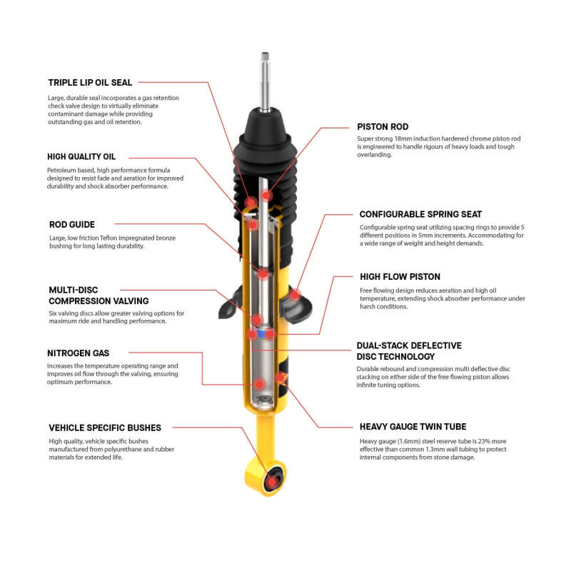 ARB / OME Nitrocharger Plus Shock (100mm) For Toyota Land Cruiser 80 & 105 Series