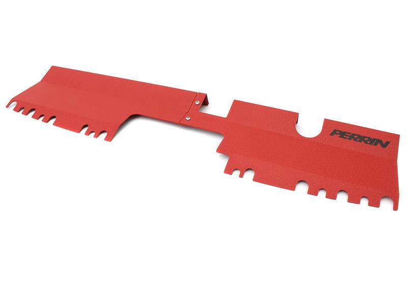 PERRIN 15-21 Subaru WRX/STI Radiator Shroud (With/Without OEM Intake Scoop) - Red