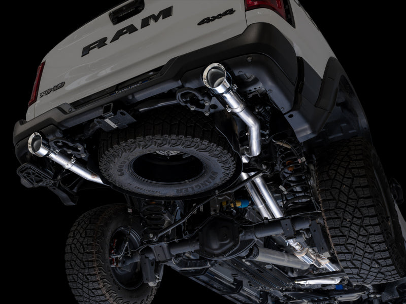 AWE Tuning 2025+ RAM 1500 RHO 3.0 I6 TT 0FG Dual Rear Exit Cat-Back Exhaust - Chrome Silver Tips