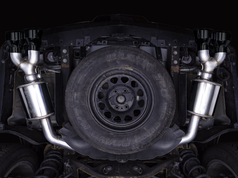 AWE Tuning 2021+ Cadillac Escalade 6.2L ESV 0FG Dual Exit Exhaust System w/ 5in Diamond Blk Tips