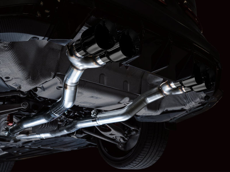 AWE Tuning Track Edition Cat-Back Exhaust for BMW G8X M3/M4 - Diamond Black Tips