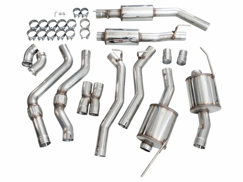 AWE Tuning 2021+ Ford Explorer Tremor 3.0TT 0FG Dual Rear Exit Exhaust w/ Bash Guard
