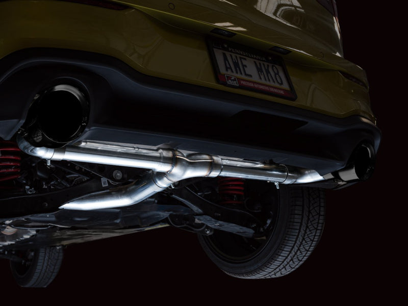 AWE Tuning 2022 VW GTI MK8 Track Edition Exhaust - Diamond Black Tips