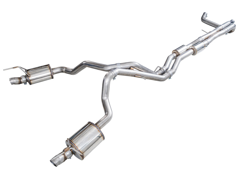 AWE Tuning 2021+ Cadillac Escalade 6.2L 0FG Dual Exit Exhaust System (Reuses OE Tips)