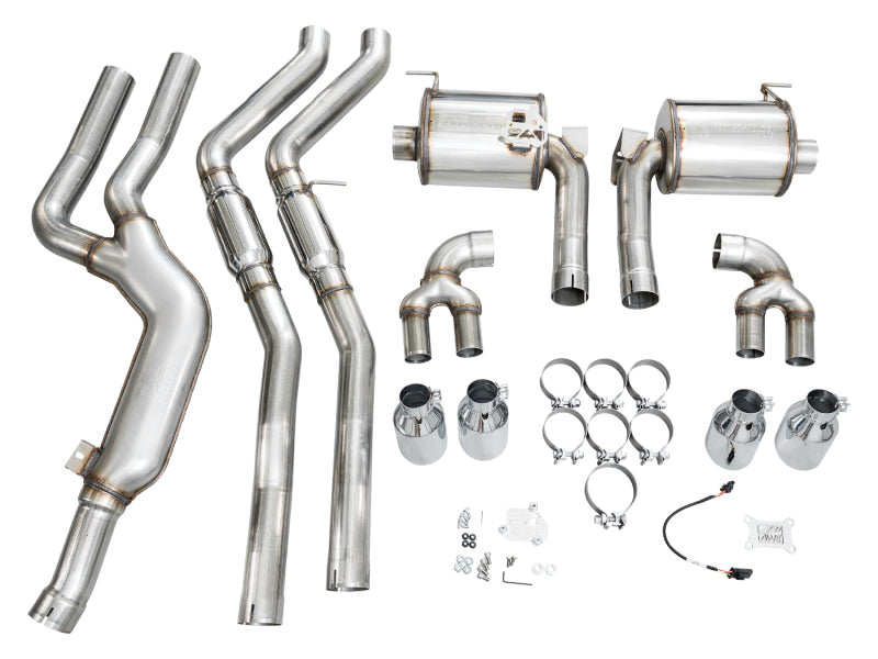 AWE Tuning 22-26 BMW M240i (G42) Touring Edition Exhaust - Chrome Silver Tips
