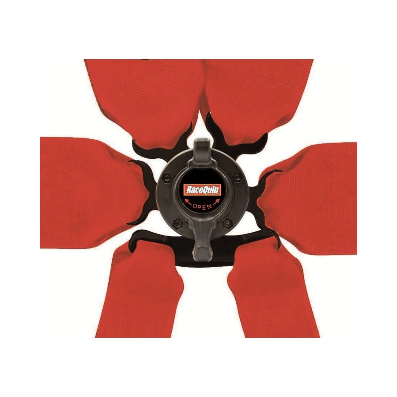 RaceQuip Black FIA CAMLOCK 6pt Pull Down Lap