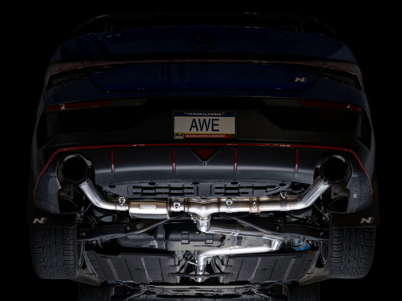 AWE Tuning 22-26 Hyundai Elantra N SwitchPath Cat-Back Exhaust - Diamond Black Tips