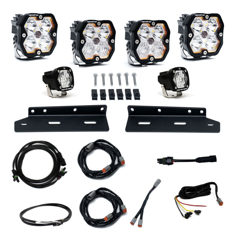Baja Designs 21-25 Ford Raptor Squadron Sport 2.0 Fog Pocket Kit (Multi Patterns) - Clear
