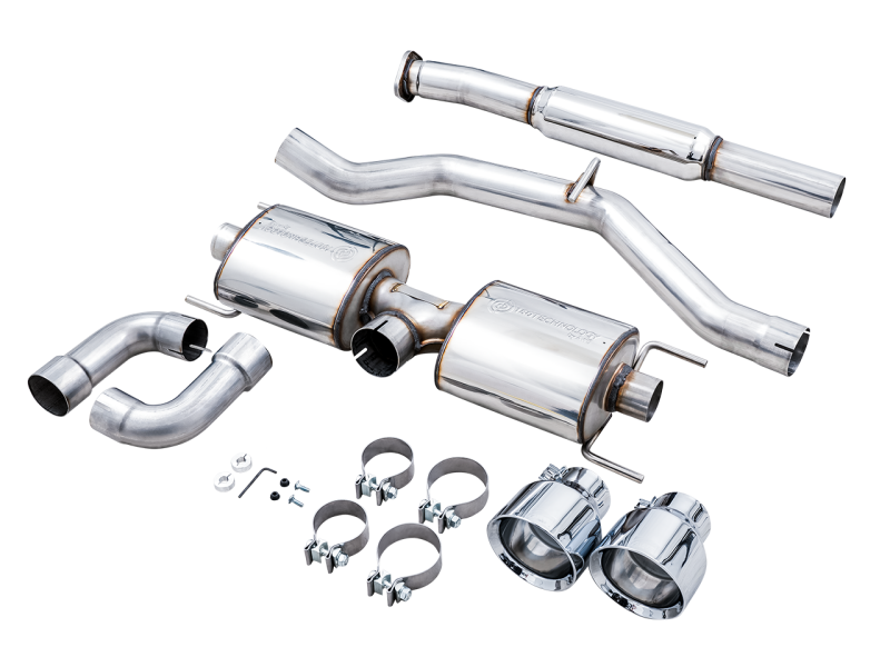AWE Tuning Subaru BRZ/ Toyota GR86/ Toyota 86 Touring Edition Cat-Back Exhaust- Chrome Silver Tips