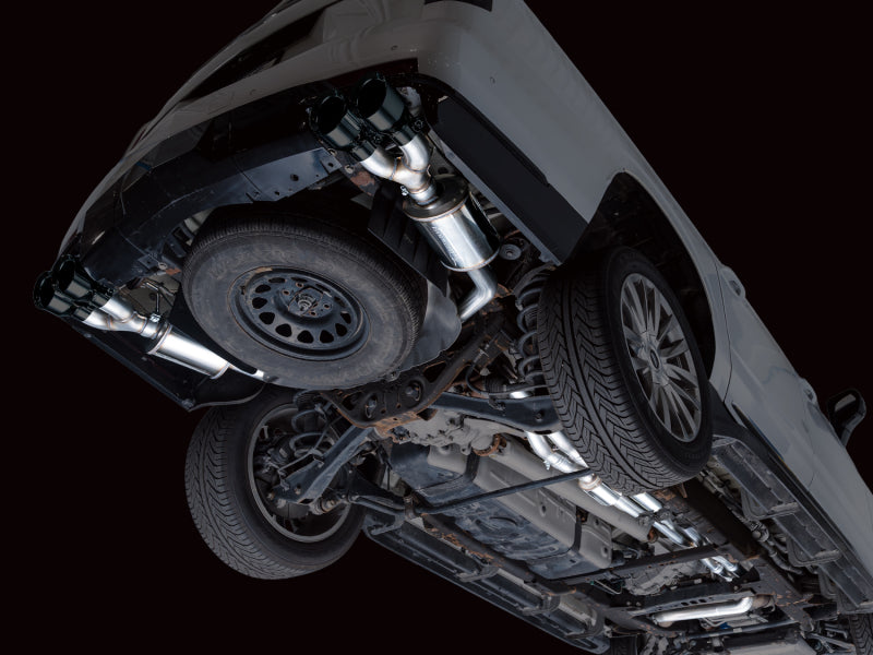 AWE Tuning 2021+ Cadillac Escalade 6.2L ESV 0FG Dual Exit Exhaust System w/ 5in Diamond Blk Tips