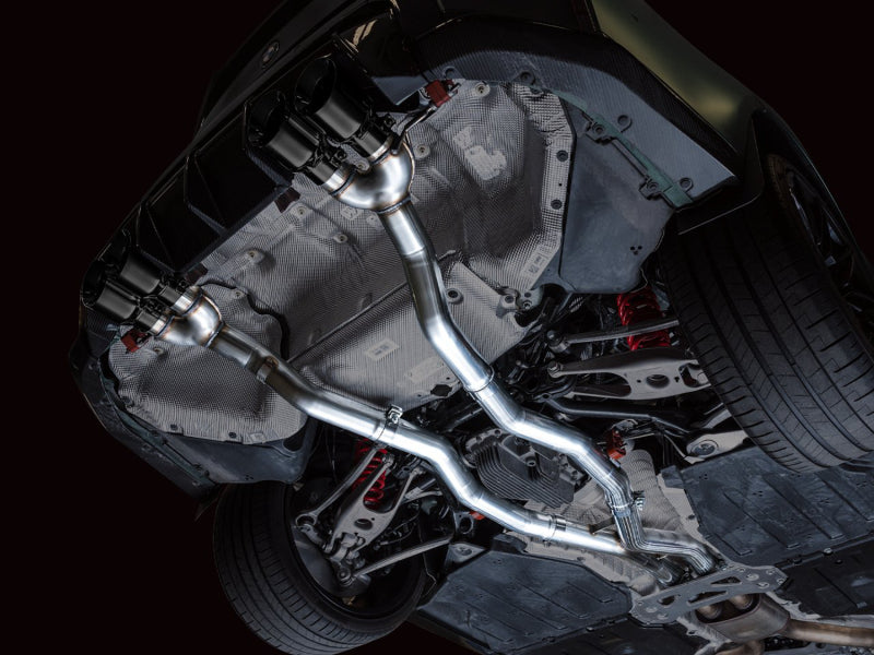 AWE Tuning Track Edition Cat-Back Exhaust for BMW G8X M3/M4 - Diamond Black Tips