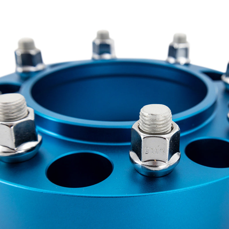 Mishimoto Wheel Spacers - 6x139.7 - 78.1 - 25mm - M14x1.5 - Blue
