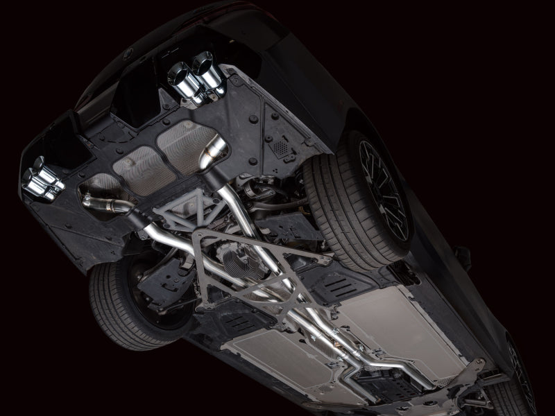 AWE Tuning BMW G90/G99 M5 Track Edition Cat-Back Exhaust - Chrome Silver Tips
