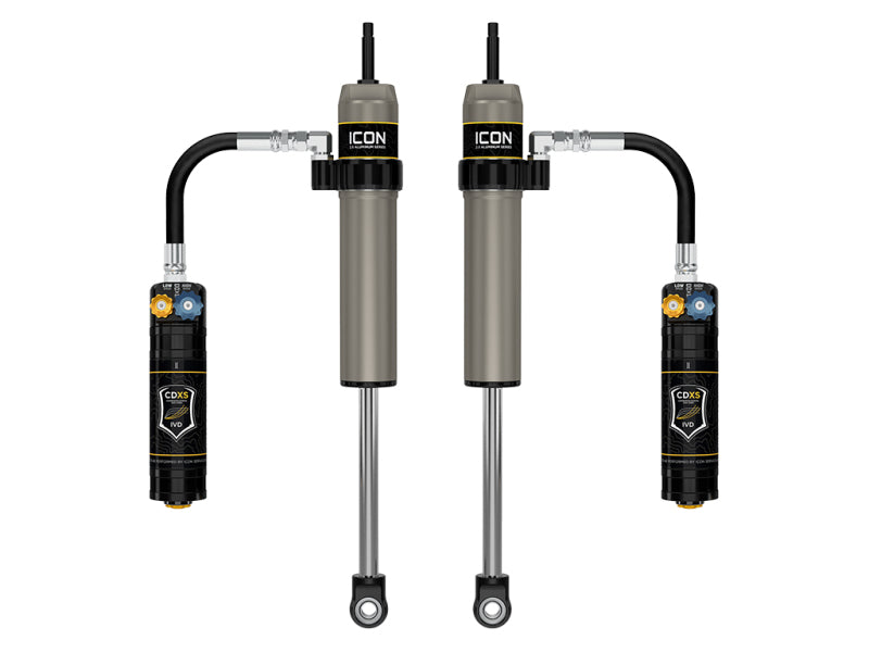 ICON 05-23 Toyota Tacoma 0-1.5in Lift Rear VS 2.5 Alum Remote Resi Shock Absorber w/ CDXS Pair