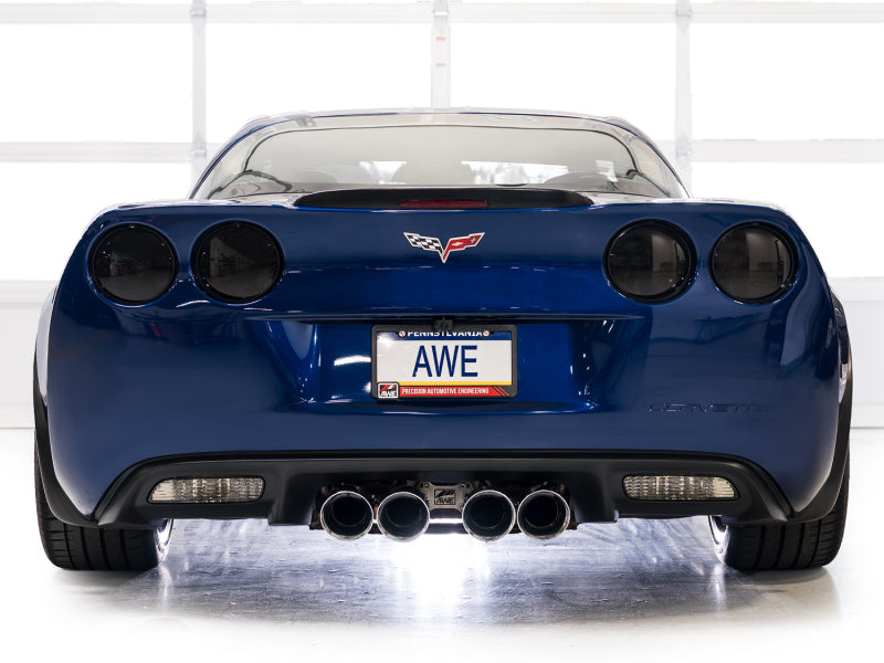 AWE Tuning C6 Chevrolet Corvette Z06/ZR1 Touring Edition Axle-Back Exhaust w/ Chrome Silver Tips