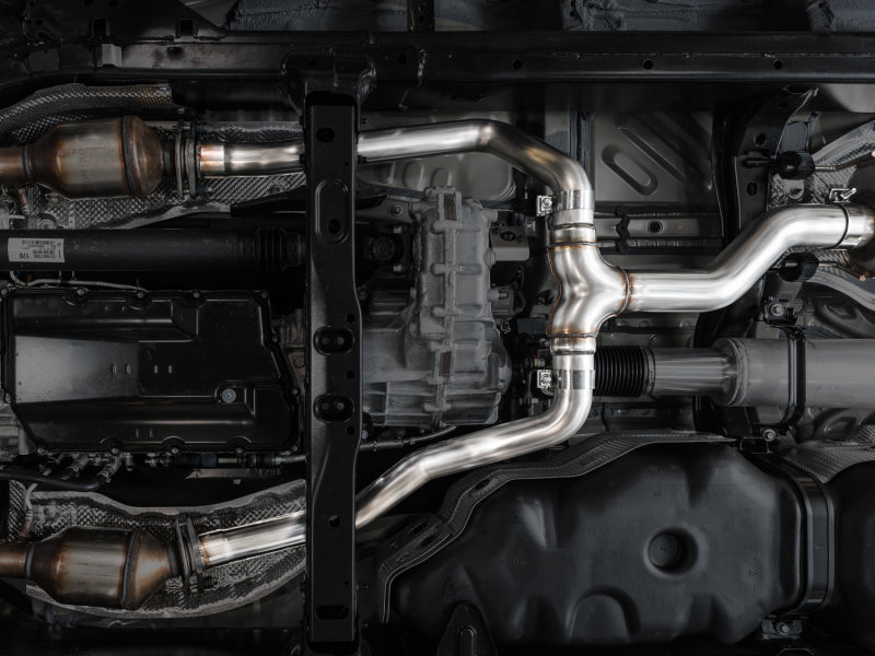 AWE Tuning 0FG Exhaust for 3rd Gen Toyota Tundra - Dual Diamond Black Tips