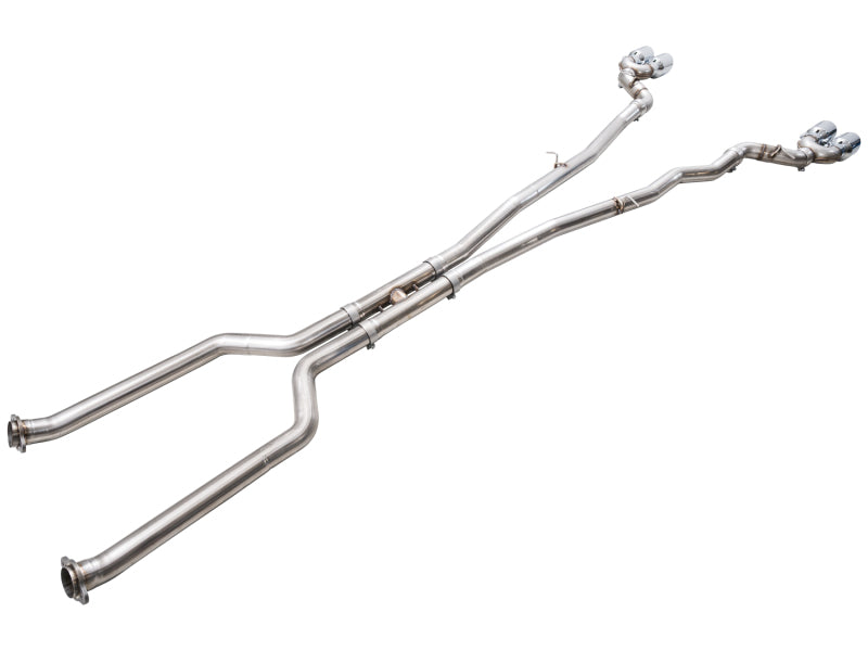 AWE Tuning BMW G90/G99 M5 Track Edition Cat-Back Exhaust - Chrome Silver Tips