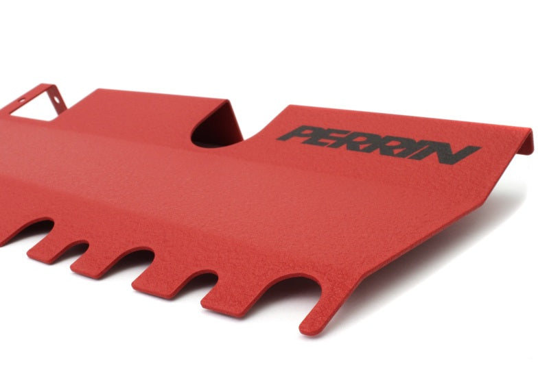PERRIN 15-21 Subaru WRX/STI Radiator Shroud (With OEM Intake Scoop) - Red