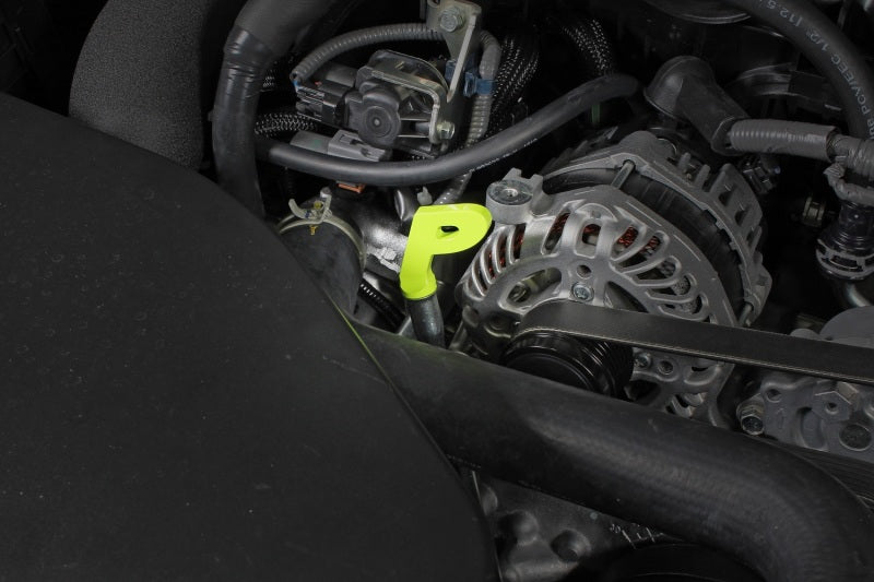PERRIN 15-26 Subaru WRX & 13-26 BRZ/FR-S/86/GR86 Dipstick Handle P Style - Neon Yellow