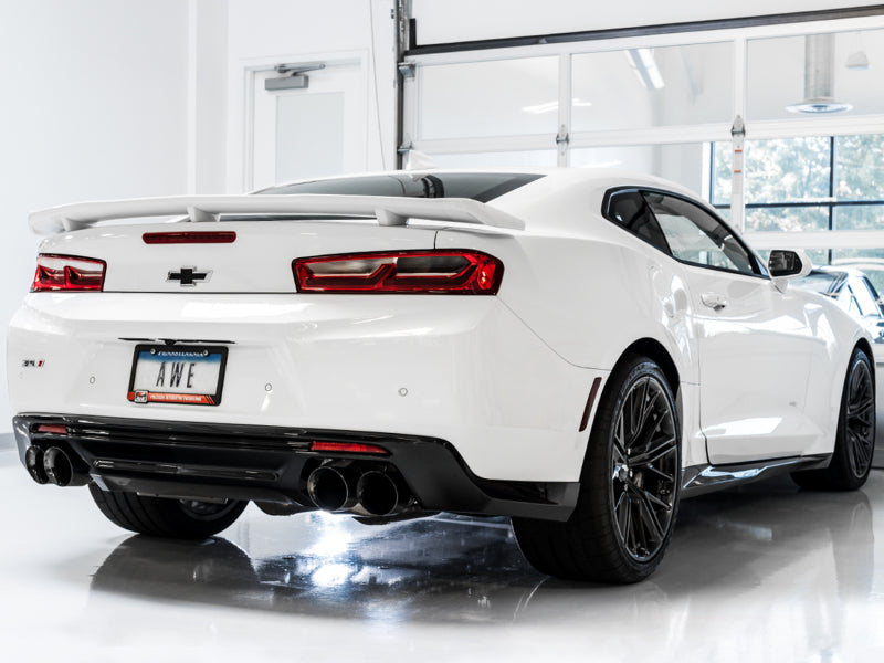 AWE Tuning 16-19 Chevrolet Camaro SS Axle-Back Exhaust - Touring Edition (Quad Diamond Black Tips)