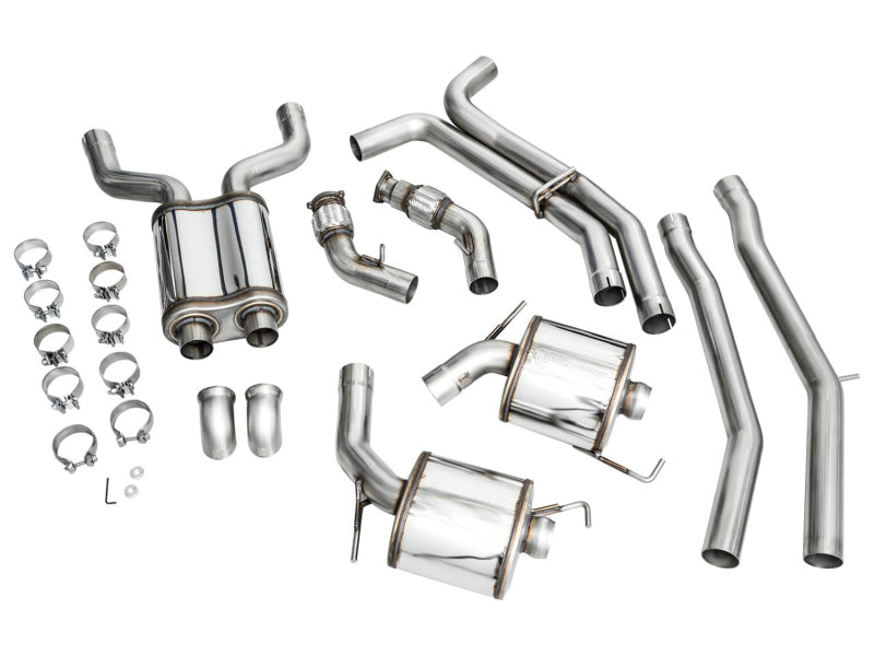 AWE Tuning Audi 2019-2023 C8 A6/A7 3.0T Touring Edition Cat-Back Exhaust- Turn Downs