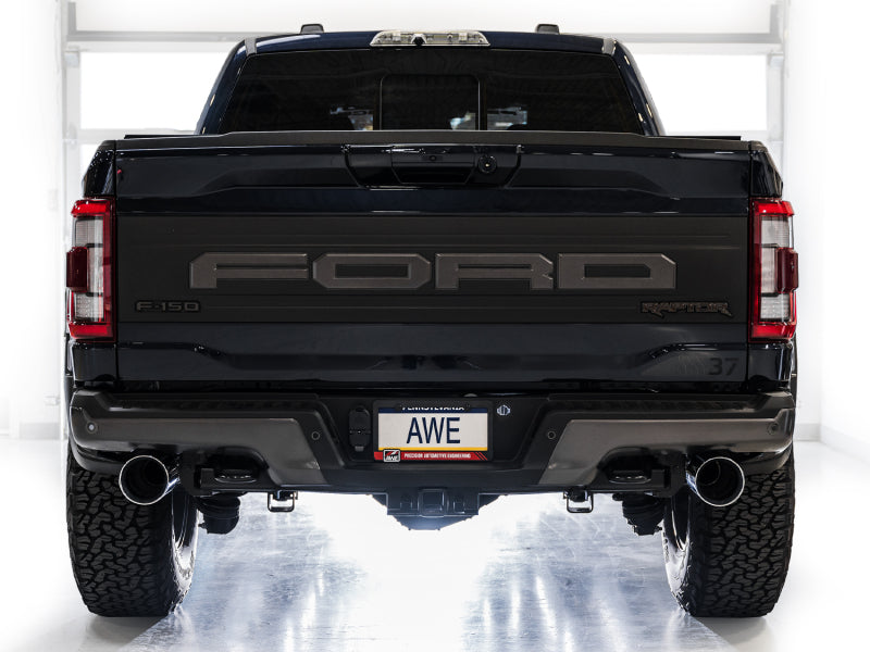 AWE Tuning Gen 3 Raptor SwitchPath Exhaust - Chrome Silver Tips